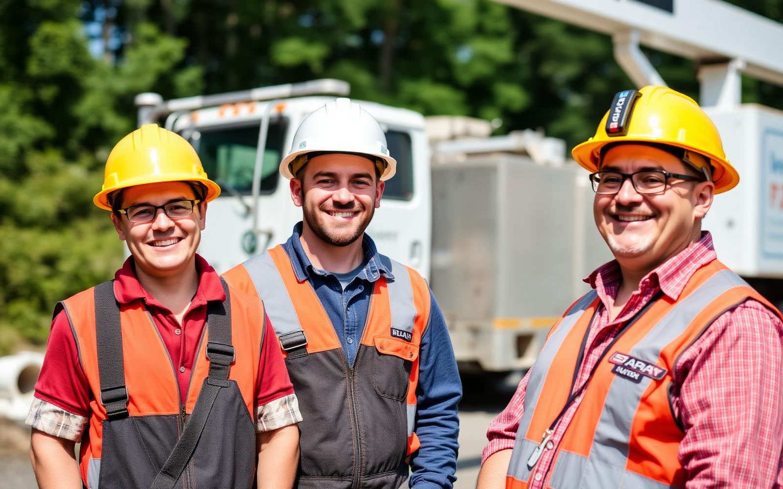 Walkers Electric crew on a job site